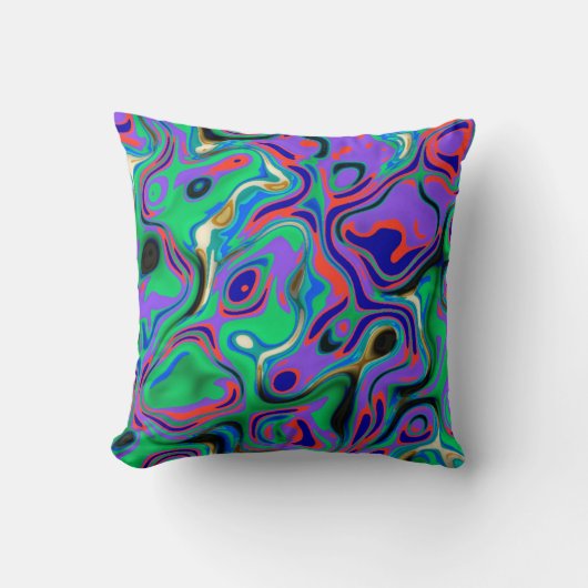 Oceanische kleuren kussen (Voorkant)