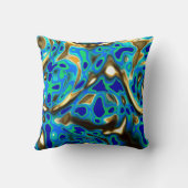 Oceanische kleuren kussen (Achterkant)