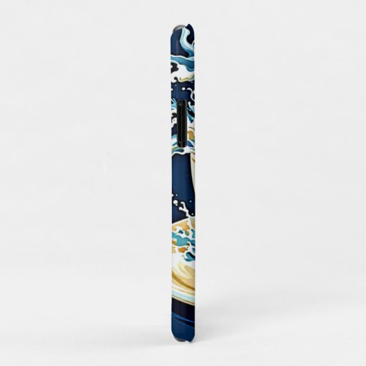 oceanische koffiesplash Case-Mate iPhone case (Achterkant/rechts)