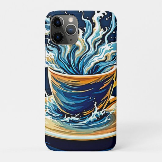 oceanische koffiesplash Case-Mate iPhone case (Achterkant)