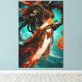 Oceanische Lament 101 Canvas Afdruk (Insitu (Houten vloer))