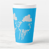 Oceanische metaal  latte mok (Voorkant)
