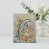 Oceanische omhelzing briefkaart (Staand voorkant)