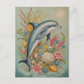 Oceanische omhelzing briefkaart (Voorkant)