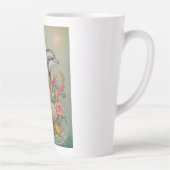 Oceanische omhelzing latte mok (Rechts)