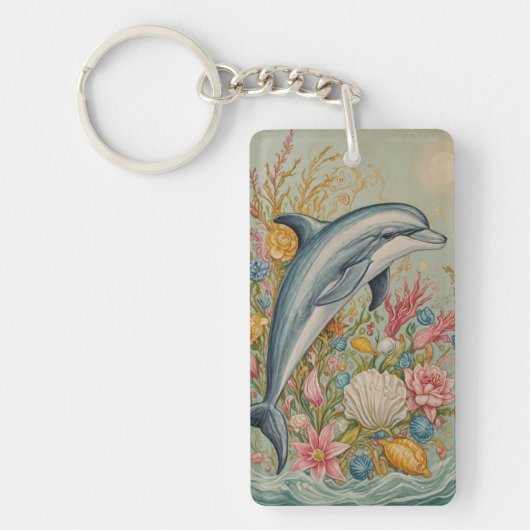 Oceanische omhelzing sleutelhanger (Voorkant)