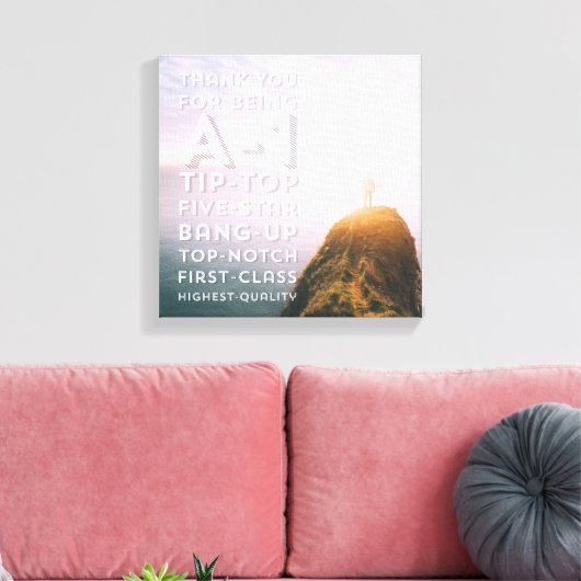 Oceanische pifany #2 (12x12) canvas afdruk (Insitu (Woonkamer))