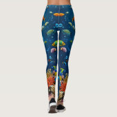 Oceanische sereniteit leggings (Achterkant)
