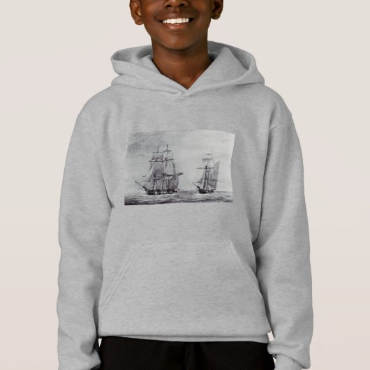 Oceanische Trek Grafische Schepen Fijne Kunst (Voorkant)