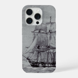 Oceanische Trek Grafische Schepen Fijne Kunst iPhone 15 Pro Case