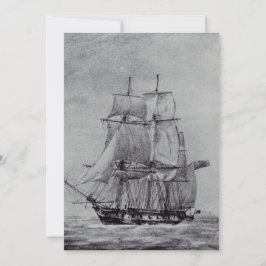 Oceanische Trek Grafische Schepen Fijne Kunst Kaart