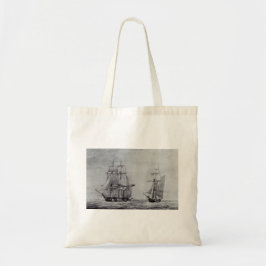 Oceanische Trek Grafische Schepen Fijne Kunst Tote Bag
