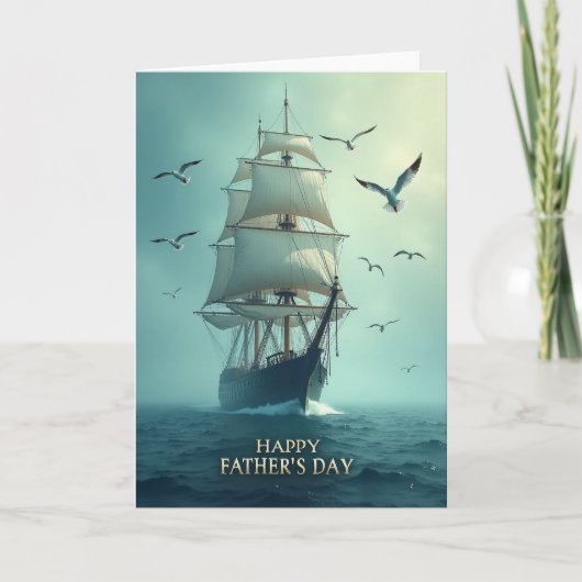 Oceanische Vaderdag Reis Kaart (Voorkant)