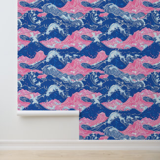 Oceanische werveling behang