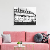 OceanLake, Uitzicht Oregon van de Dorchester Inn Canvas Afdruk (Insitu (Woonkamer))