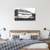OceanLake, Uitzicht Oregon van de Dorchester Inn Canvas Afdruk (Insitu (Slaapkamer))