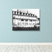 OceanLake, Uitzicht Oregon van de Dorchester Inn Canvas Afdruk (Insitu (Houten vloer))