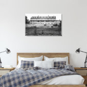 OceanLake, Uitzicht Oregon van het Dorchester Hous Canvas Afdruk (Insitu (Slaapkamer))