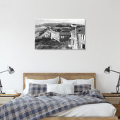 Oceanmeer, Uitzicht Oregon van de Surftiden Canvas Afdruk (Insitu (Slaapkamer))