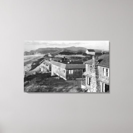 Oceanmeer, Uitzicht Oregon van de Surftiden Canvas Afdruk (Voorkant)