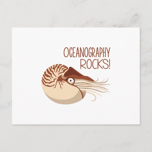Oceanografie Rocks Briefkaart (Voorkant)