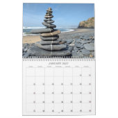 Oceans 2024 Landart Calendar Piebbles strandkunst Kalender (Jan 2027)