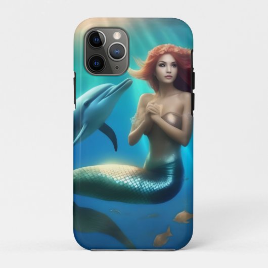 Ocean's Dance: een zeemeermin en dolfijnen reis Case-Mate iPhone Case (Achterkant)
