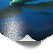 Ocean's Dance: een zeemeermin en dolfijnen reis Foto Afdruk (Hoek)