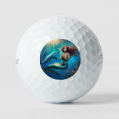 Ocean's Dance: een zeemeermin en dolfijnen reis Golfballen (Voorkant)
