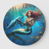 Ocean's Dance: een zeemeermin en dolfijnen reis Grote Klok (Voorkant)