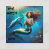 Ocean's Dance: een zeemeermin en dolfijnen reis Informatiekaartje (Achterkant)