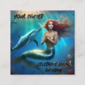 Ocean's Dance: een zeemeermin en dolfijnen reis Informatiekaartje (Voorkant)