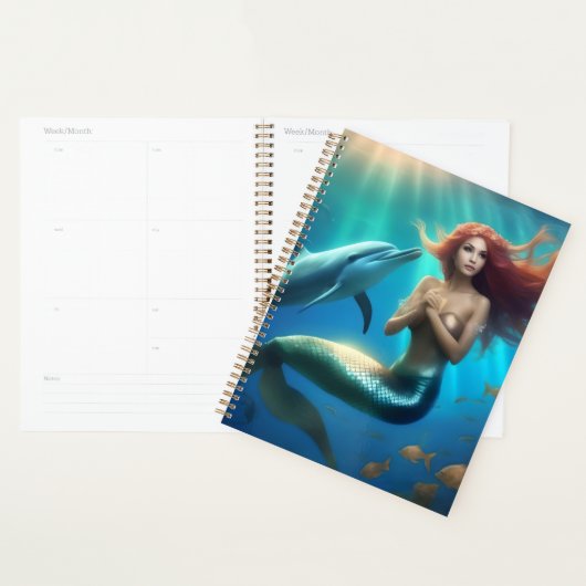 Ocean's Dance: een zeemeermin en dolfijnen reis Planner (Display)