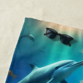 Ocean's Dance: een zeemeermin en dolfijnen reis Strandlaken (In situ)