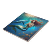 Ocean's Dance: een zeemeermin en dolfijnen reis Tegeltje (Zijkant)