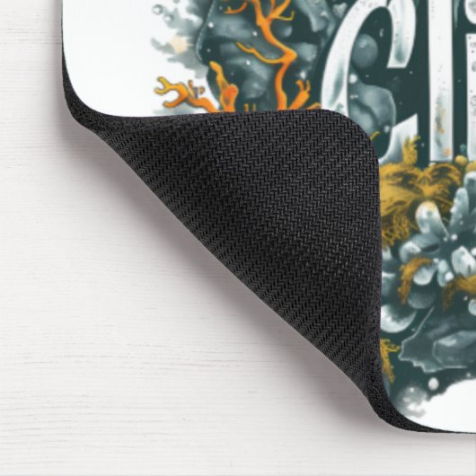 Oceans Day - Oceaan en klimaat Tekst met koraal Muismat (Hoek)