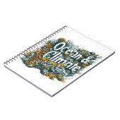 Oceans Day - Oceaan en klimaat Tekst met koraal Notitieboek (Linkerzijde)
