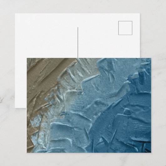 Ocean's Edge: een digitaal schilderij van rust Briefkaart (Voorkant / Achterkant)