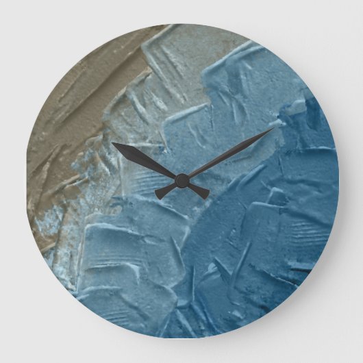 Ocean's Edge: een digitaal schilderij van rust Grote Klok (Voorkant)