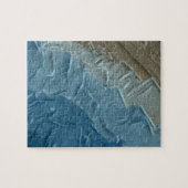 Ocean's Edge: een digitaal schilderij van rust Legpuzzel (Horizontaal)