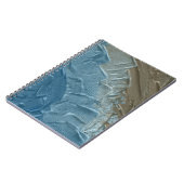 Ocean's Edge: een digitaal schilderij van rust Notitieboek (Linkerzijde)