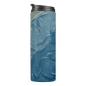 Ocean's Edge: een digitaal schilderij van rust Thermosbeker (Geroteerd rechts)