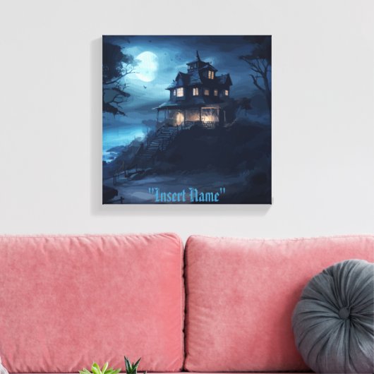 Ocean's Edge Manor Canvas Afdruk (Insitu (Woonkamer))