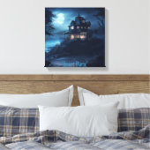 Ocean's Edge Manor Canvas Afdruk (Insitu (Slaapkamer))