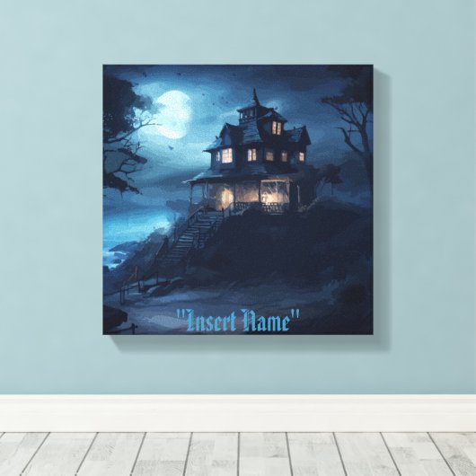 Ocean's Edge Manor Canvas Afdruk (Insitu (Houten vloer))