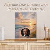 Ocean's Embrace-herdenkingsacryl met QR-code Acryl Bord