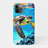 Ocean's Embrace: Zee Turtle's Journey Case-Mate iPhone Case (Achterkant)