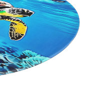 Ocean's Embrace: Zee Turtle's Journey Snijplank (Hoek)