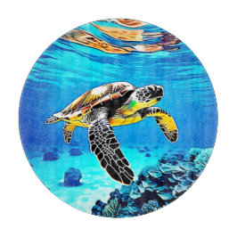 Ocean's Embrace: Zee Turtle's Journey Snijplank