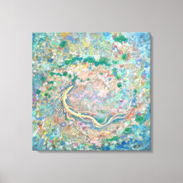 Ocean's Forest: Dragon's Current Canvas Afdruk